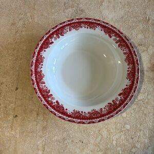 Replacement Soup Bowl Winter Cottage by Gibson Designs:red & white 8.5” diameter